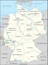 Map of German-Luxembourg Nature Park