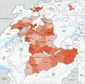 Amtsbezirke until 31 December 1993