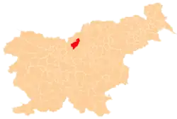 Location of the Municipality of Luče in Slovenia