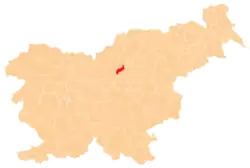 The location of the Municipality of Nazarje