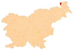 The location of the Municipality of Rogašovci