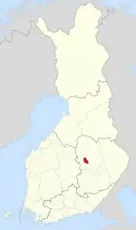 Location of Karttula in Finland