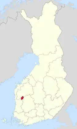 Location of Karvia in Finland