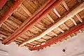 Reed ceiling in one of the rooms