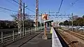 The view from the Hama-Kawasaki end of platform 2 in January 2016