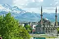 Mount Erciyes and the Bürüngüz mosque