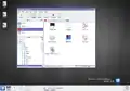 KDE 4.0 Alpha 1, showing Dolphin and early Oxygen icons