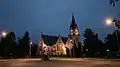 Kemi church at night