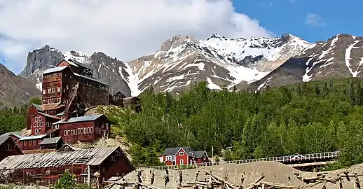 Kennecott Mill site with Bonanza Peak