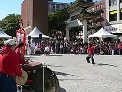 Dance performance in Auntie Kay & Uncle Frank Chin Park, 2008