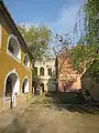 Keszthely Synagogue as seen from the courtyard of the Pethő House