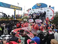 Kevin Harvick won the race