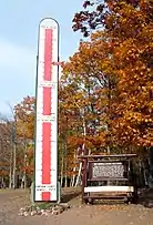 Keweenaw Snow-mometer north of Mohawk on US 41