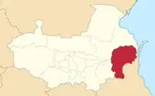 Location in the Terek Oblast