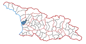 Location of the municipality within Georgia