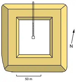 Layout of the pyramid of Khui.