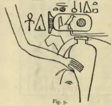 Relief fragment with the cartouche of Khui from a mastaba in Dara.