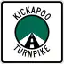 Kickapoo Turnpike marker