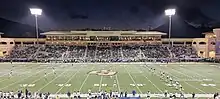 Cal Poly prepares to receive the kickoff from Northern Colorado during a 2023 Big Sky Conference win.