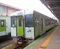 KiHa 110 DMU at Yonezawa Station in October 2016