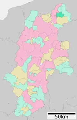 Location of Kijimadaira in Nagano Prefecture