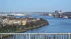 Western part of the Kill from the Bayonne Bridge