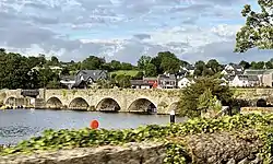 Ballina as viewed across Killaloe Bridge, which joins Ballina and Killaloe