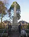 The village war memorial, awarded 'Best Kept War Memorial in Scotland' in August 2018