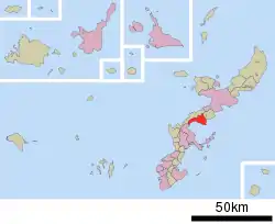 Location of Kin in Okinawa Prefecture