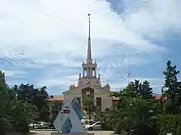 Marine passenger terminal built in Stalinist architecture (architect Karo Halabyan)