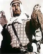 Image 23King Abdullah practicing falconry, a traditional pursuit in Saudi Arabia (from Culture of Saudi Arabia)