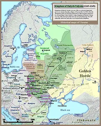 The Golden Horde and Galicia–Volhynia during 1245–1349