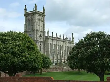 King's Norton church (c.1760).John Wing the younger (1728–1794)