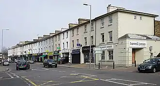 Terrace of Victorian shops.