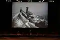 The screening of "Battleship Potemkin" on the Potemkin Steps