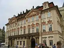 Kinský Palace in Prague by Kilian Ignaz Dientzenhofer