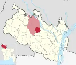 Location of Kishoreganj