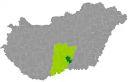 Kiskunmajsa District within Hungary and Bács-Kiskun County.