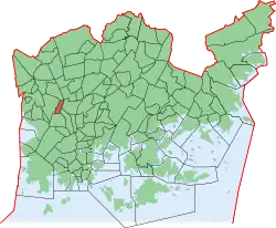 Position of Kivihaka within Helsinki