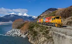 KiwiRail train on Arthur's Pass