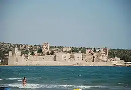 The Byzantine castle of Korykos from the sea c.11th cent. AD. It featured fully concentric features a century before the first examples of concentric fortifications were seen in the West