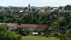 View of Kladruby from the monastery