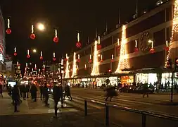 Åhléns City with Christmas decorations 2011.