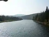 Klondike River crossing Dempster Highway (downstream)