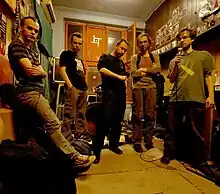 Klopka Za Pionira in BIGZ rehearsal studio, 2010 (from left to right): Relja Ilić, Vladimir Lenhart, Đurađ Šimić,  Mileta Mijatović, Damjan Brkić