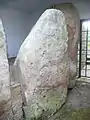 A stone on the right of the passage, Knockmany Chambered Tomb, Co. Tyrone