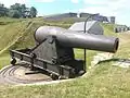 Remounted 15-inch Rodman gun, southern water battery