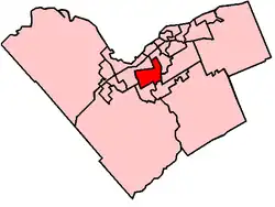 Location within Ottawa