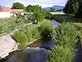 Belianka River, peaks of Veľká Fatra mountain range in behind