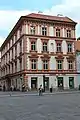 Multiple-storey building at the corner of Main Street and Mlynská Street